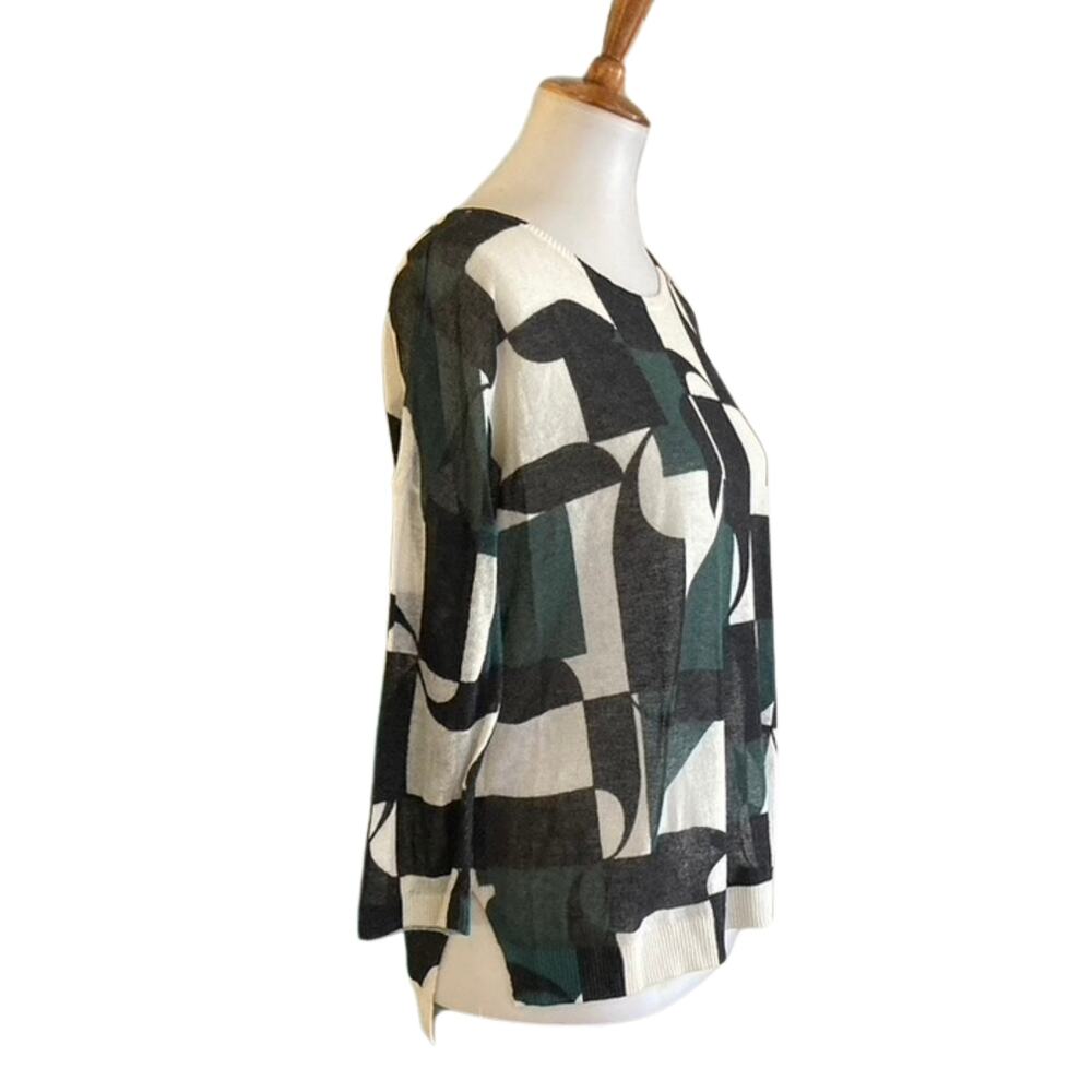 Mod Color Block Sweater, Size 6 - image 4